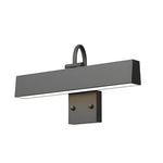 Modern Outdoor LED House Number Wall Light in Matte Black