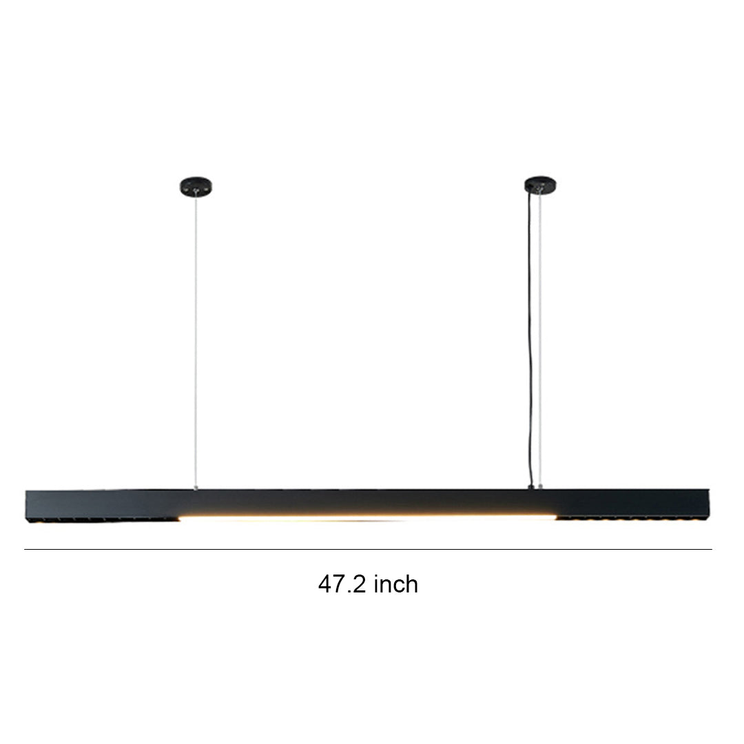 Linear LED Pendant Light Modern Minimalist Aluminum Grille Suspension Lamp
