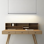 Modern Linear LED Pendant Light in Black for Dining Room and Kitchen Island