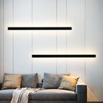 Modern Black Linear LED Wall Sconce, Waterproof Outdoor Lighting