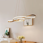 Rhapsody Linear LED Chandelier – Modern Minimalist Pendant Light for Dining & Living Spaces
