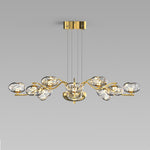 Modern LED Chandelier with Magic Bean Glass Shades – 9 or 16 Lights