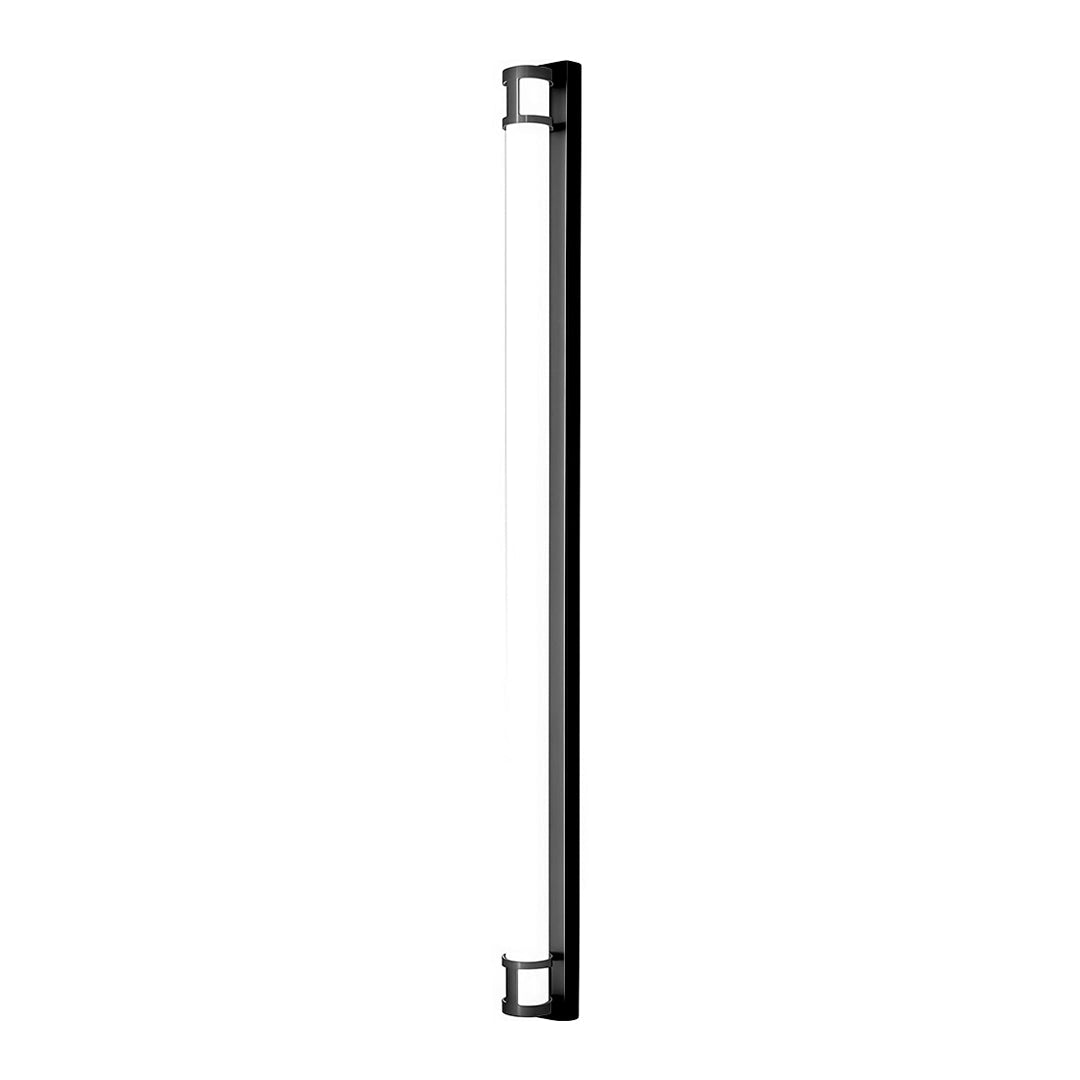 Linear Outdoor Wall Sconce with Dimmable LED Lighting in Black or Gold