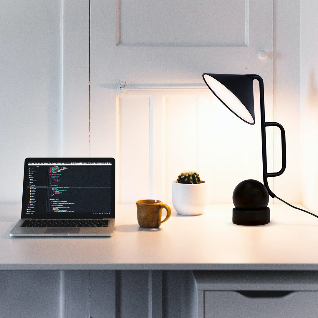 Industrial LED Desk Lamp with Magnetic Articulating Head