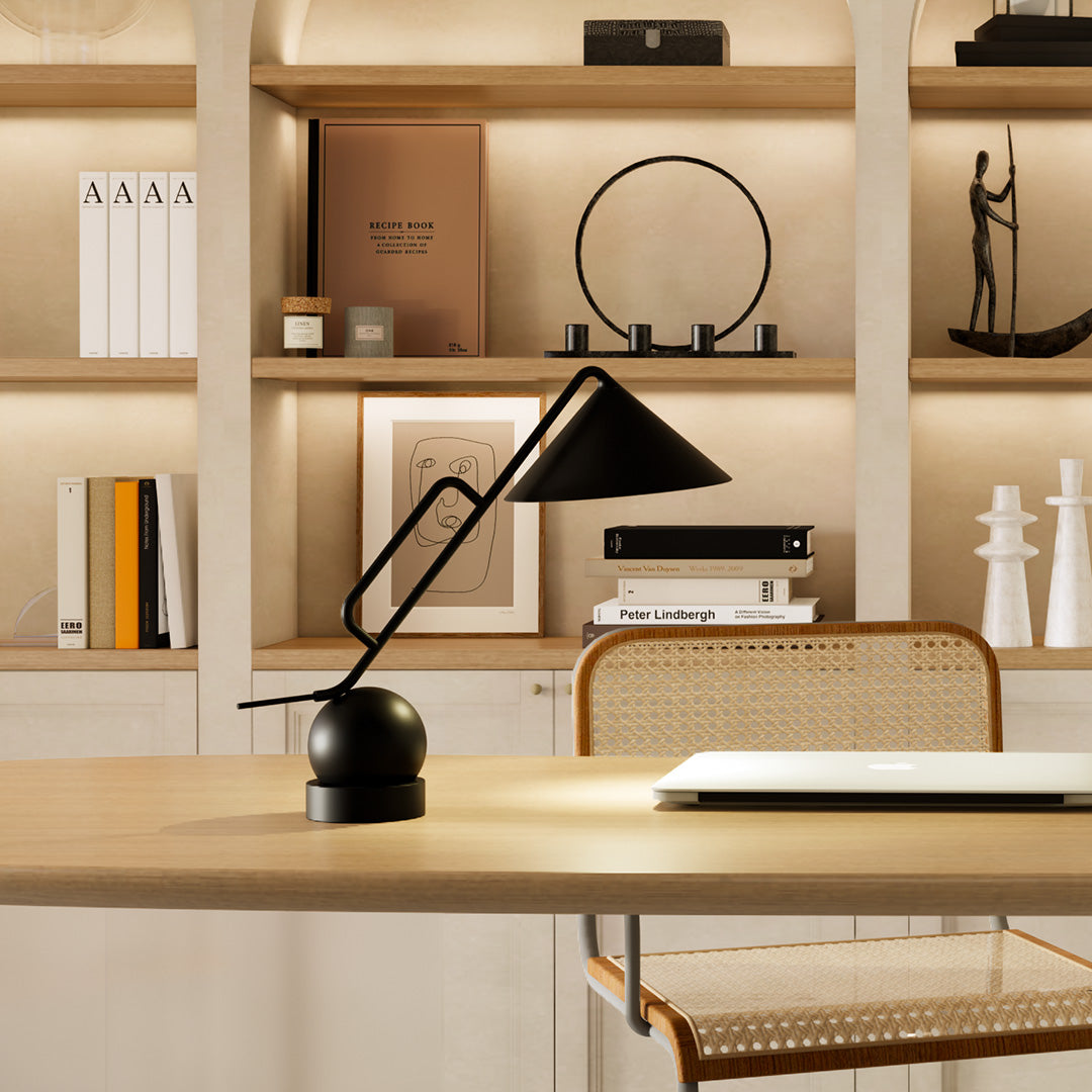 Industrial LED Desk Lamp with Magnetic Articulating Head