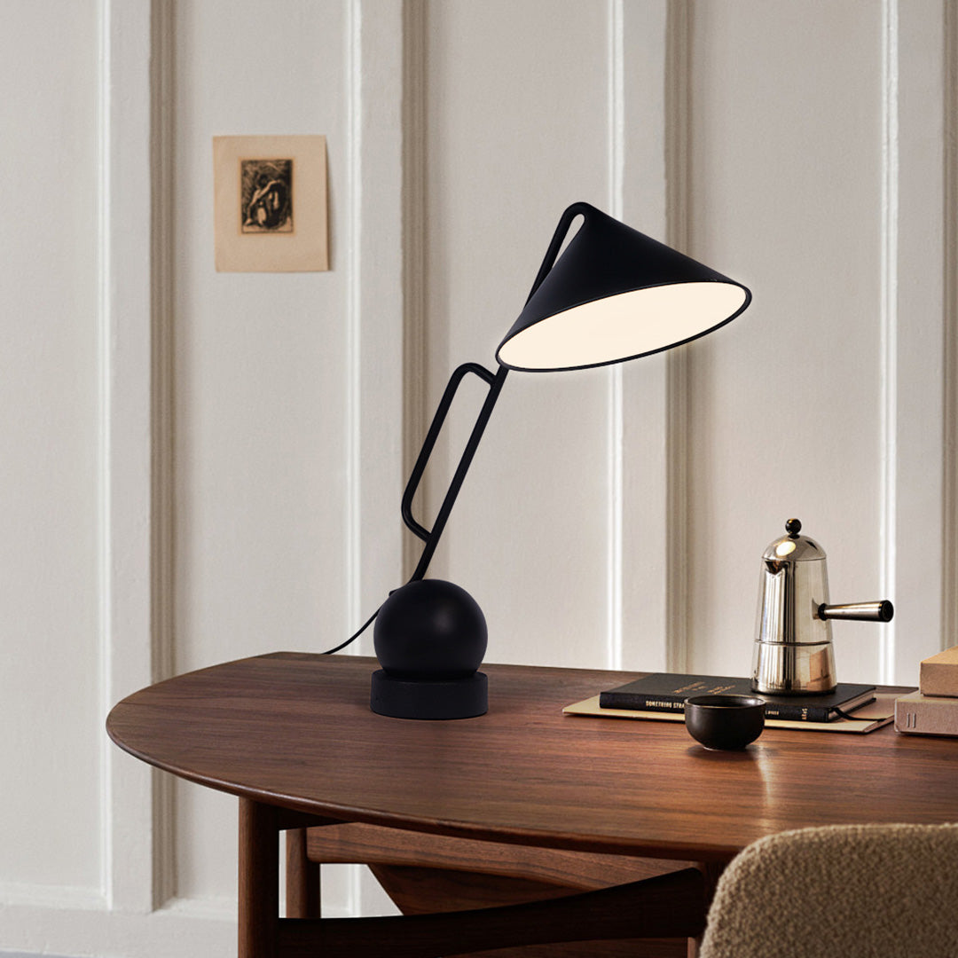 Industrial LED Desk Lamp with Magnetic Articulating Head