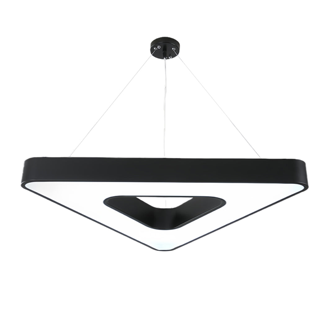 Aurelia Triangular LED Chandelier in Matte Black
