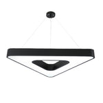Aurelia Triangular LED Chandelier in Matte Black