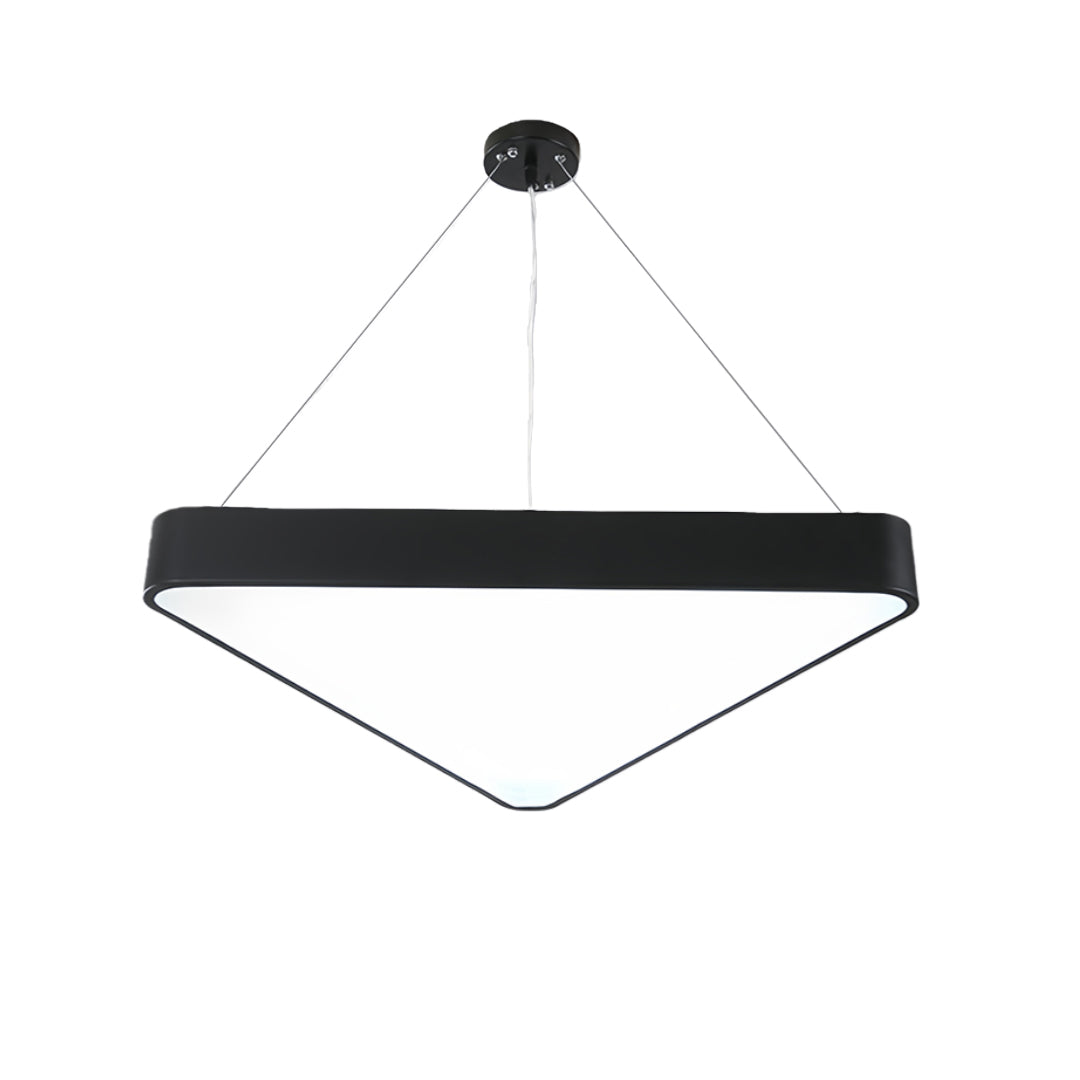 Aurelia Triangular LED Chandelier in Matte Black