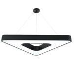 Aurelia Triangular LED Chandelier in Matte Black
