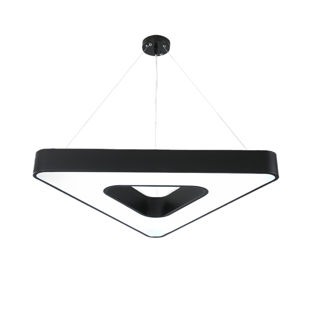 Aurelia Triangular LED Chandelier in Matte Black