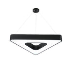Aurelia Triangular LED Chandelier in Matte Black