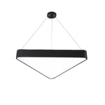 Aurelia Triangular LED Chandelier in Matte Black