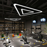 Aurelia Triangular LED Chandelier in Matte Black