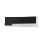Modern Outdoor Wall Lantern with Black Aluminum Frame and Warm LED Light