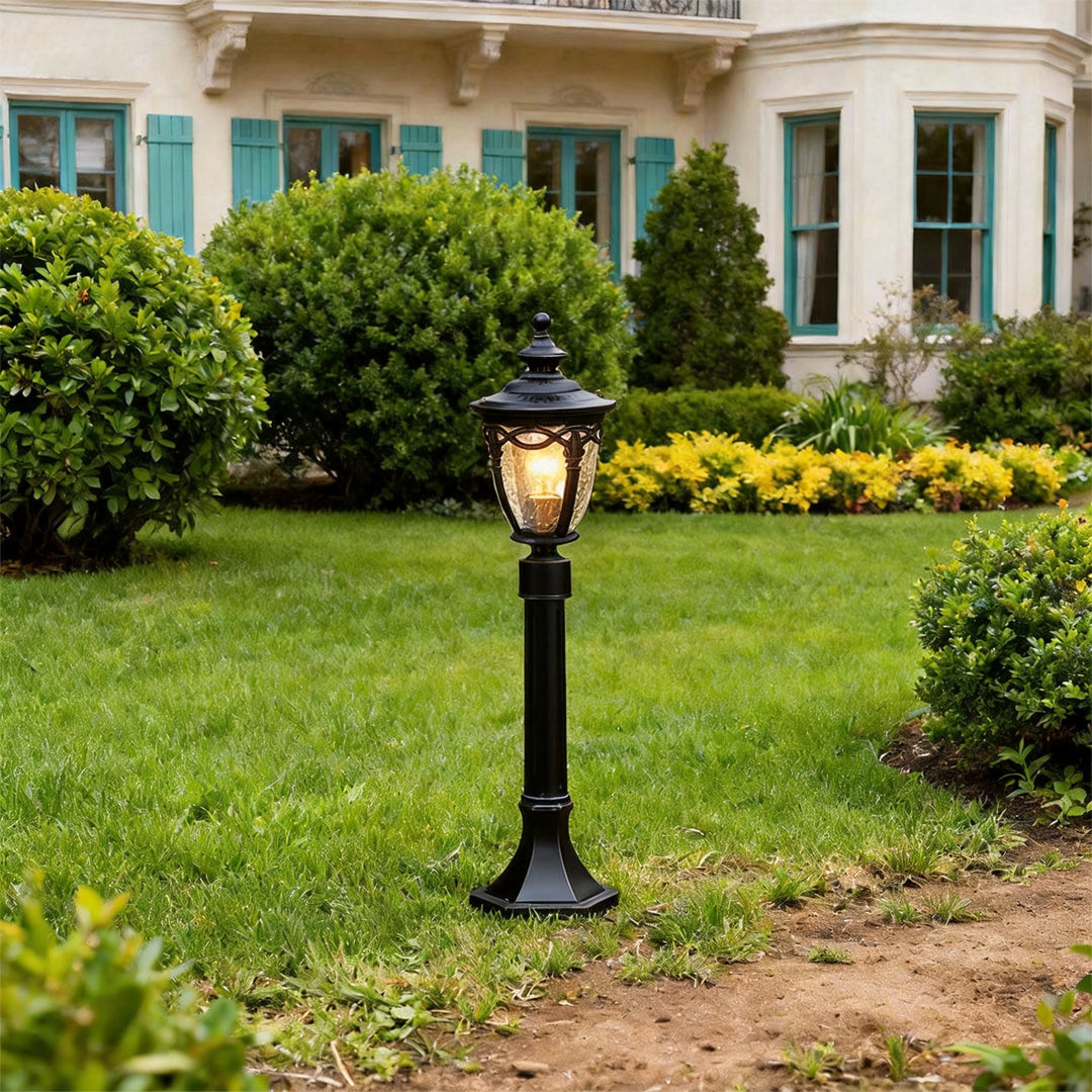 Aluminum Garden Path Bollard Light with Warm LED Glow
