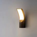 Aria Outdoor Wall Sconce – Modern Black Aluminum LED Light