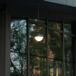 Noir Outdoor Pendant Light – IP54 Waterproof Aluminum Hanging Lamp for Covered Terraces