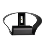 Luma Outdoor Up Down Wall Light – Minimalist LED Sconce in Black