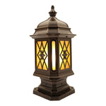Modern Waterproof Outdoor Pillar Light with Frosted Glass Shade
