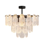 Aurelia Mid-Century Modern Copper Glass Chandelier