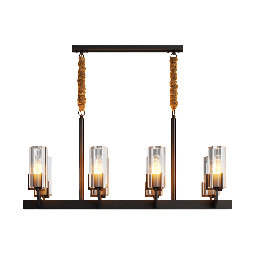 American Luxury Candle Chandelier in Brass, Chrome, or Black