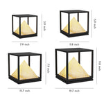 Aurelia Outdoor Pillar Light in Artificial Marble and Stainless Steel
