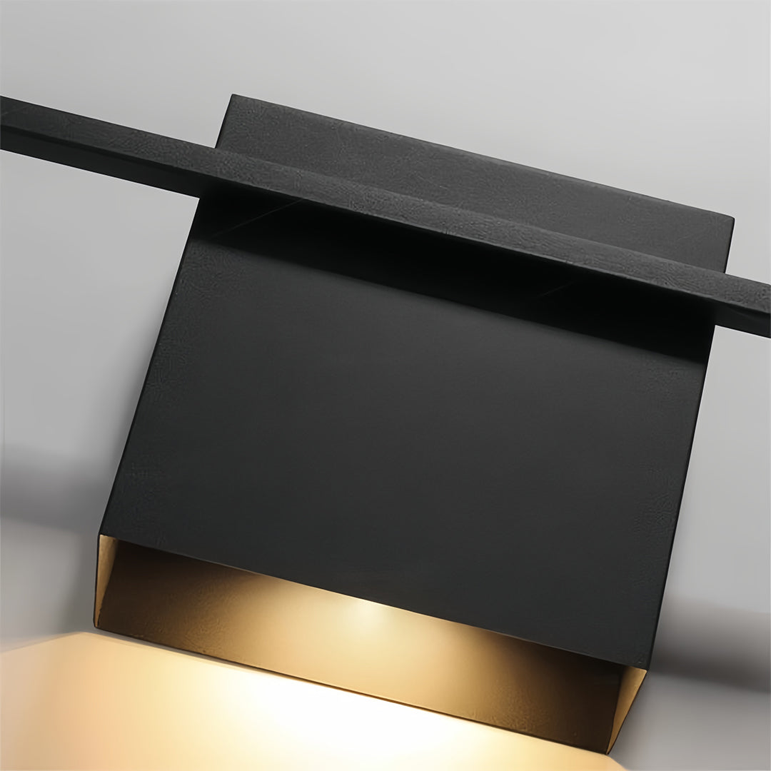 Modern Minimalist Rectangular LED Wall Sconce Set for Bedroom and Living Room