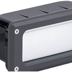 Recessed LED Step Light in Sand Gray Aluminum for Outdoor Stairs