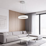 Halo LED Pendant Light in Black Aluminum for Modern Interiors
