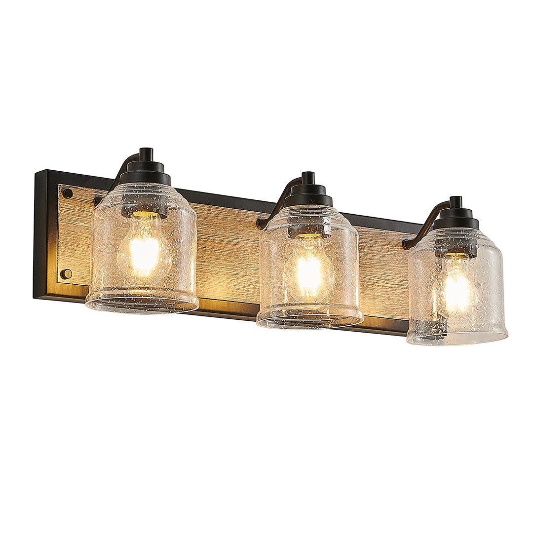 Nordic Geometric Linear Wall Sconce with Multi-Light Iron Frame