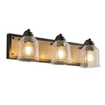 Nordic Geometric Linear Wall Sconce with Multi-Light Iron Frame