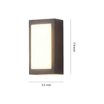 Modern Outdoor Wall Sconce with Integrated LED – Minimalist Black Aluminum Fixture
