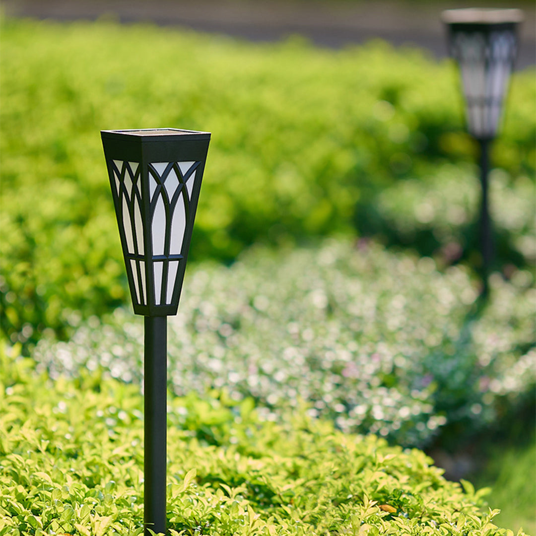Solar-Powered LED Torch Lawn Light with Flickering Flame Effect