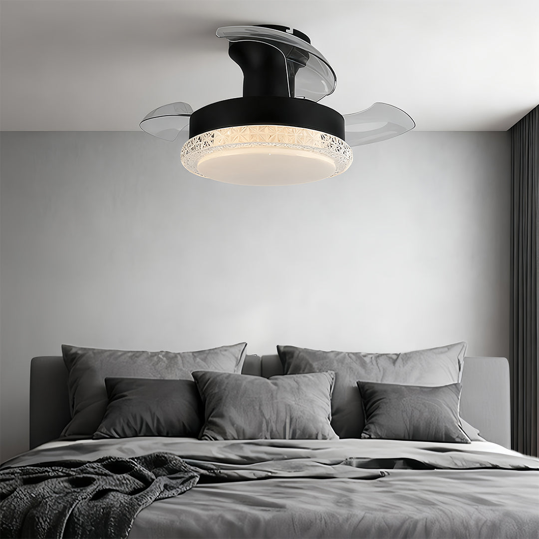 Modern 3-Blade Ceiling Fan with Dimmable LED Light for Contemporary Interiors