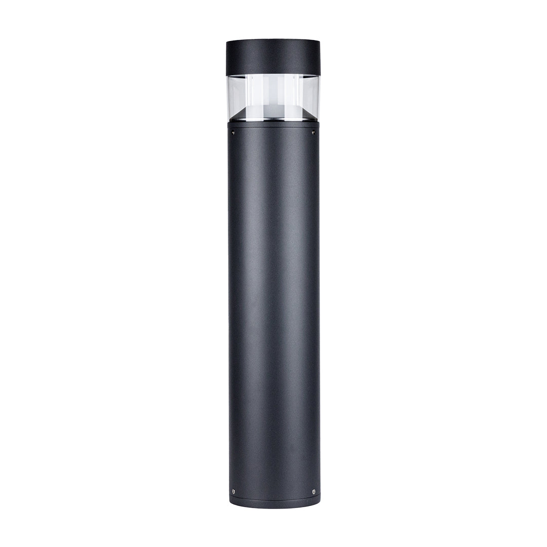 Nordic Minimalist Outdoor Bollard Light 31in Sand Gray Pathway Lamp