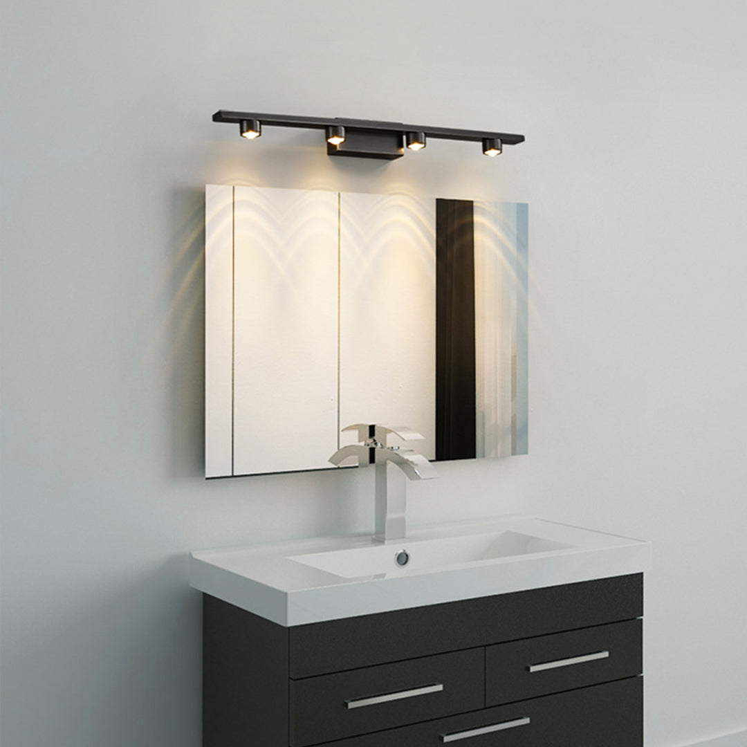 Minimalist LED Vanity Light Bar for Bathroom Mirror – Modern Black Wall Mount