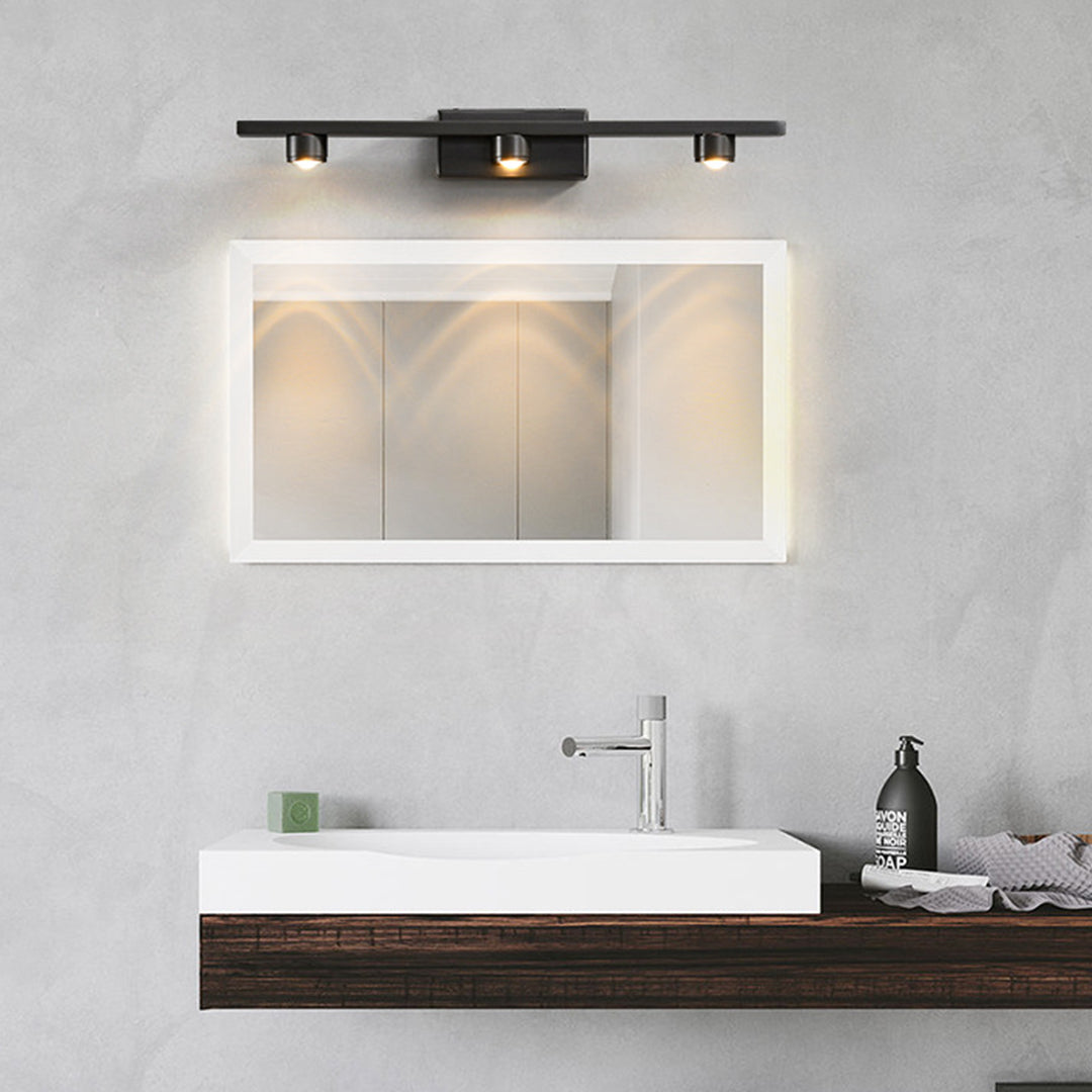 Minimalist LED Vanity Light Bar for Bathroom Mirror – Modern Black Wall Mount
