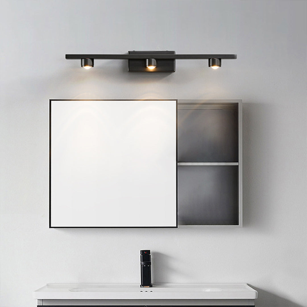 Minimalist LED Vanity Light Bar for Bathroom Mirror – Modern Black Wall Mount