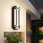 Modern Minimalist Outdoor Wall Sconce in Black Aluminum with LED