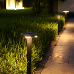 Modern Bollard Light Fixture Outdoor Waterproof LED Garden Path Lamp