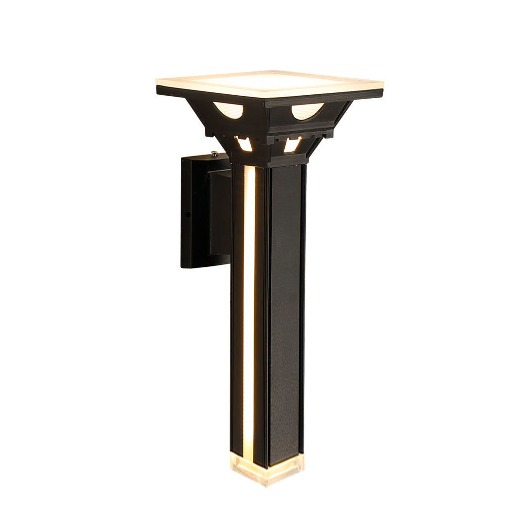 Modern Outdoor Wall Column Light LED Waterproof Aluminum Sconce