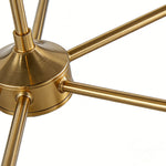 Noir et Or Chandelier – Contemporary French Vintage Six-Light Pendant