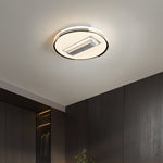 Aura Bladeless Ceiling Fan with Integrated LED Light | Modern Flush Mount