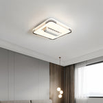 Aura Bladeless Ceiling Fan with Integrated LED Light | Modern Flush Mount