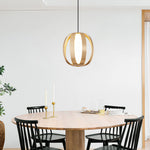 Modern Lantern Pendant Light with LED – Minimalist Ceiling Fixture in Four Finishes