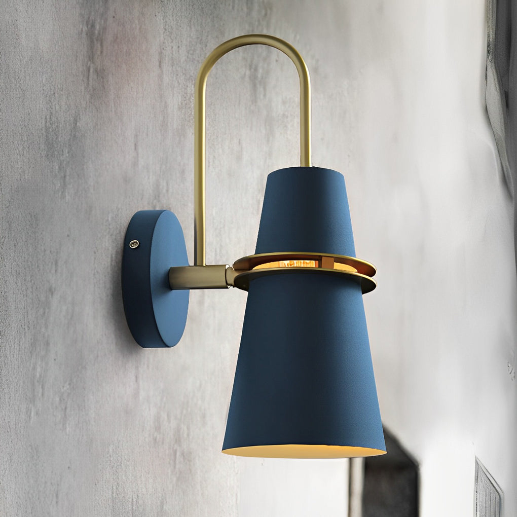 Cone Wall Sconce in White – Modern Iron Architectural Lighting