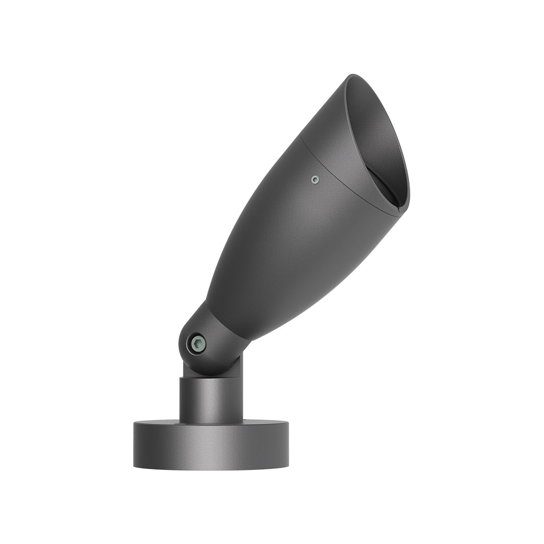 Minimalist IP65 LED Outdoor Spotlight in Sand Gray