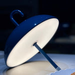 Aria Portable LED Table Lamp with Umbrella Shade, Rechargeable & Dimmable