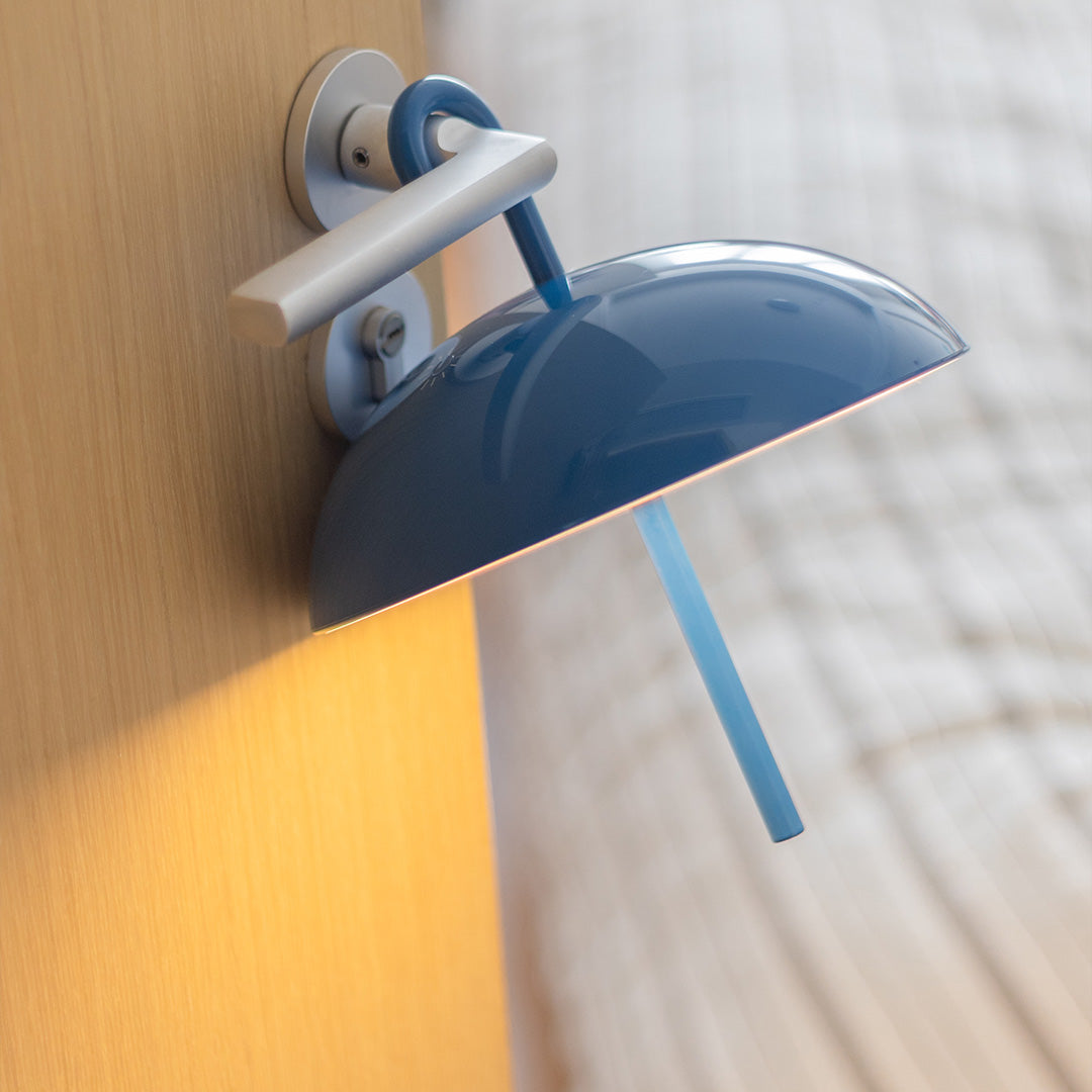 Aria Portable LED Table Lamp with Umbrella Shade, Rechargeable & Dimmable
